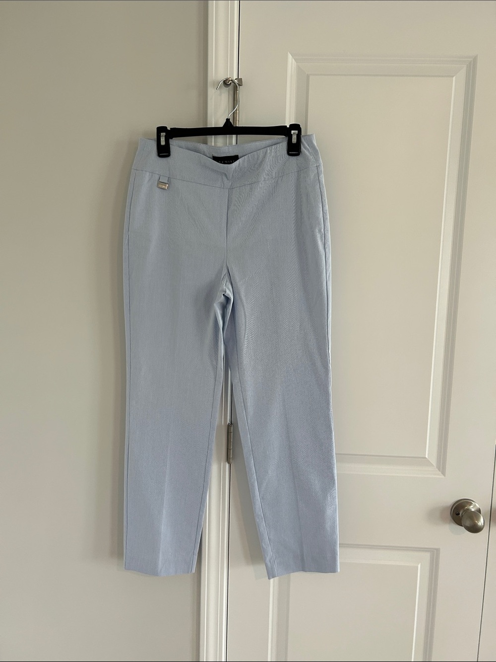 Premise Light Blue Straight Leg Ponte Pants